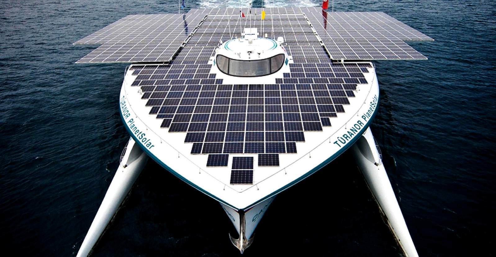 The largest solar powered boat in the world as of January 2019
