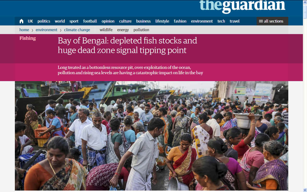 The Guardian reporting on the Bay of Bengal