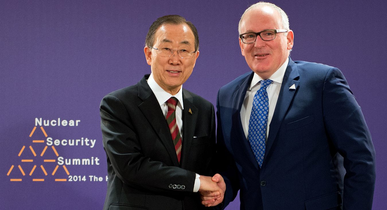 Ban Ki-moon and Frans Timmermans