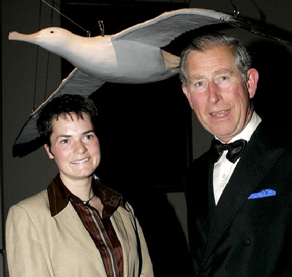 Dame Ellen with Prince Charles at a dinner for bird protection
