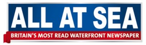 All At Sea waterfront newspaper logo