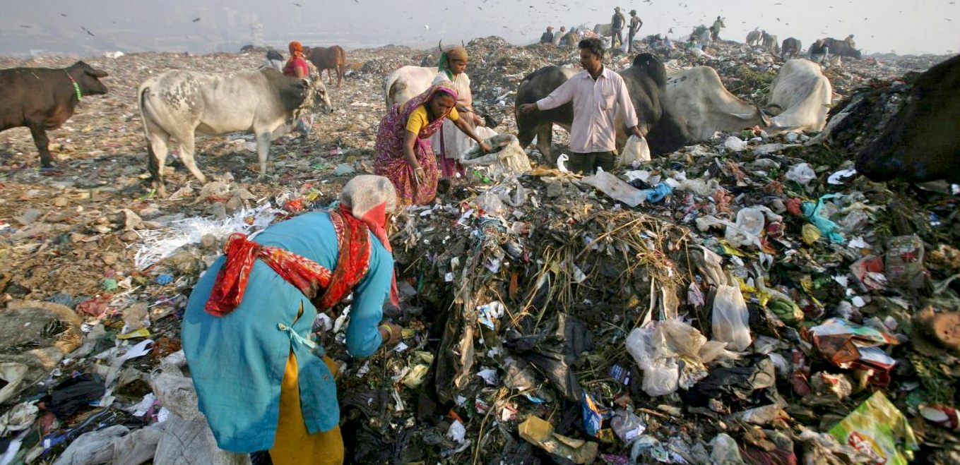 New Delhi waste recycling site Ghazipur