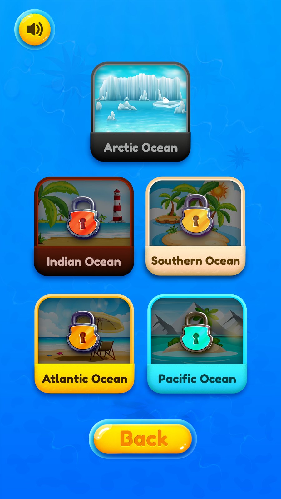 Seavax computer games android ios ocean selection screen