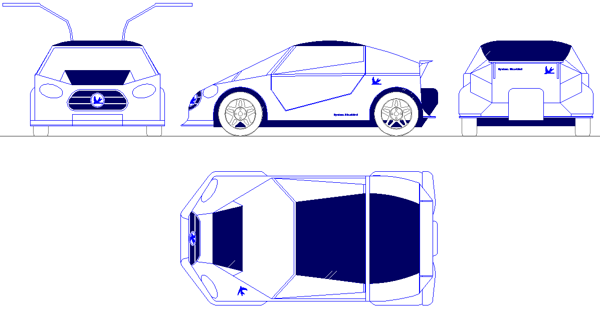 STEM Gull wing electric sports car project for Nuffield students
