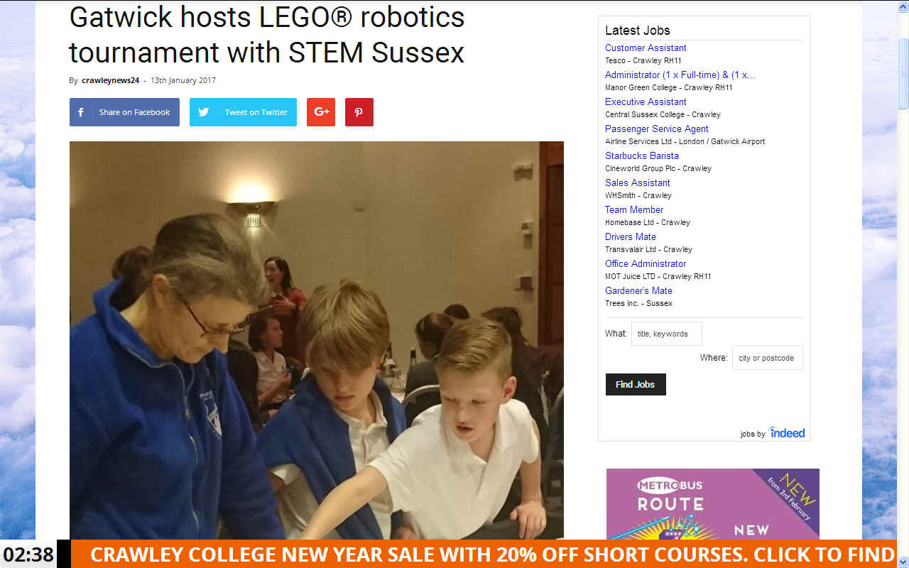 Crawley News, Gatwick hosts STEM Sussex