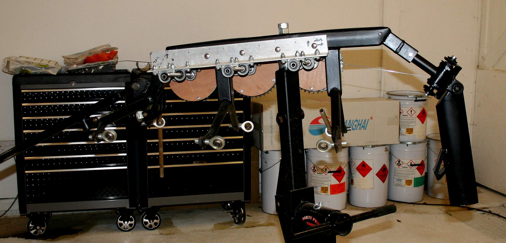 Prototype frame for a giant hexapod robot