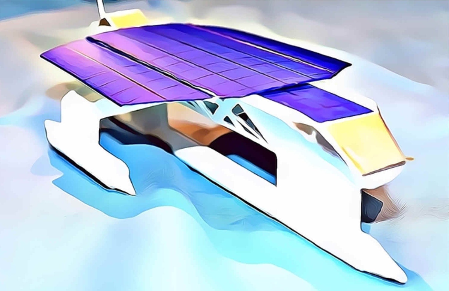 The Elizabeth Swann is the world's fastest solar and wind powered boat