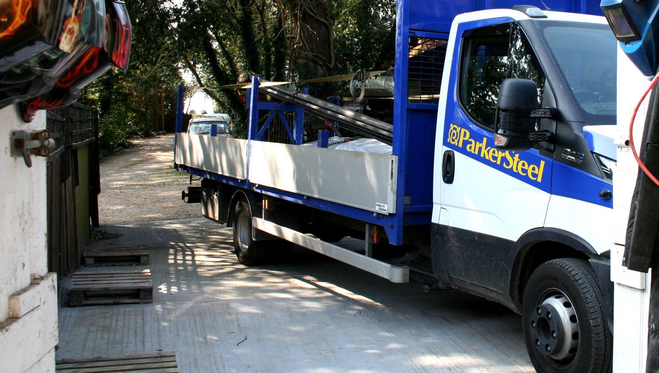 Parker Steel delivery truck