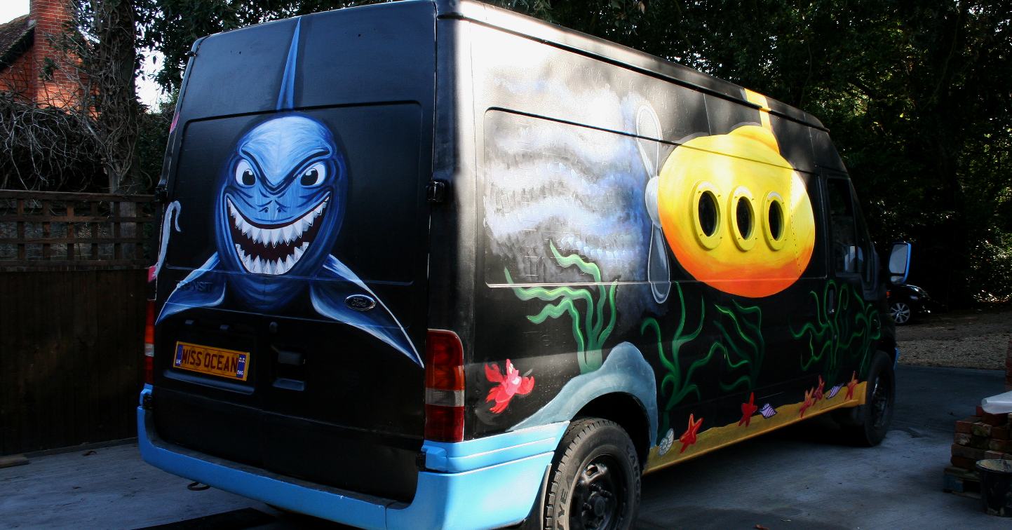 Ford Transit hippy ocean van