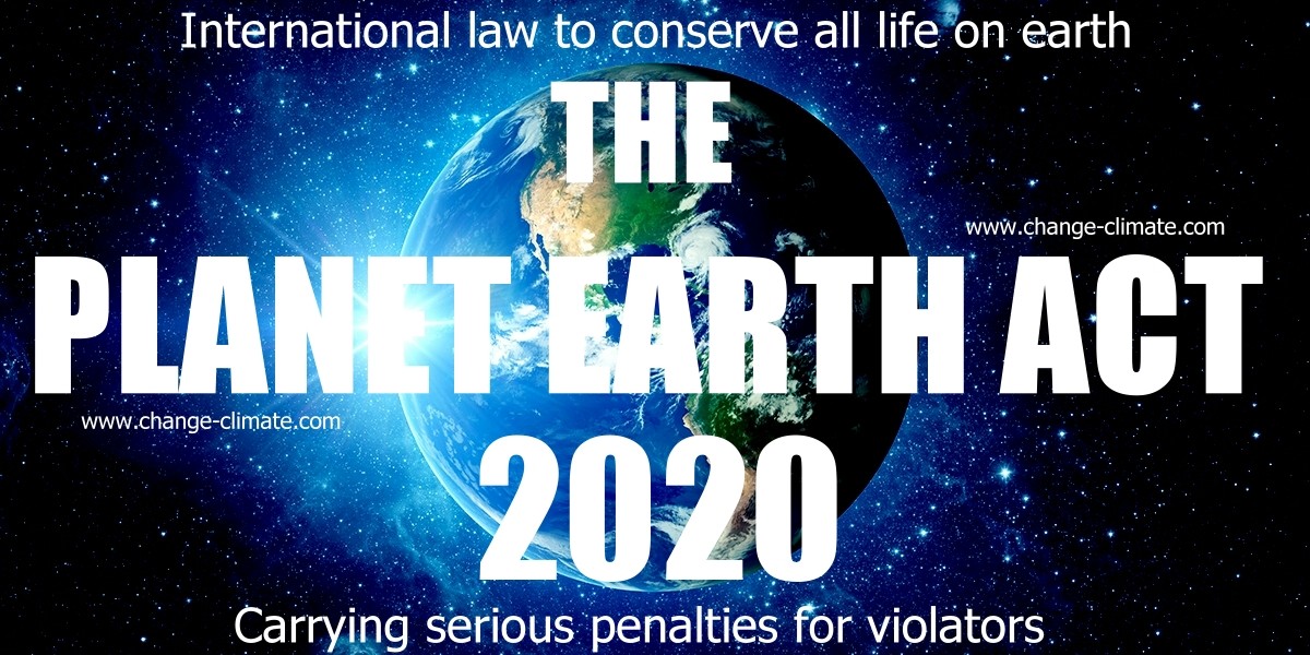 Proposed legislation December 20 2019, Cleaner Ocean Foundation and Climate Change Trust