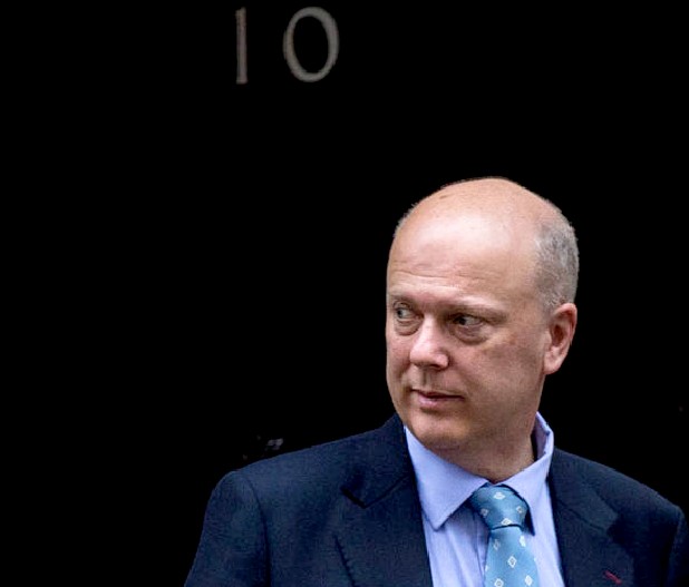 Chris Grayling minister of transport United Kingdom