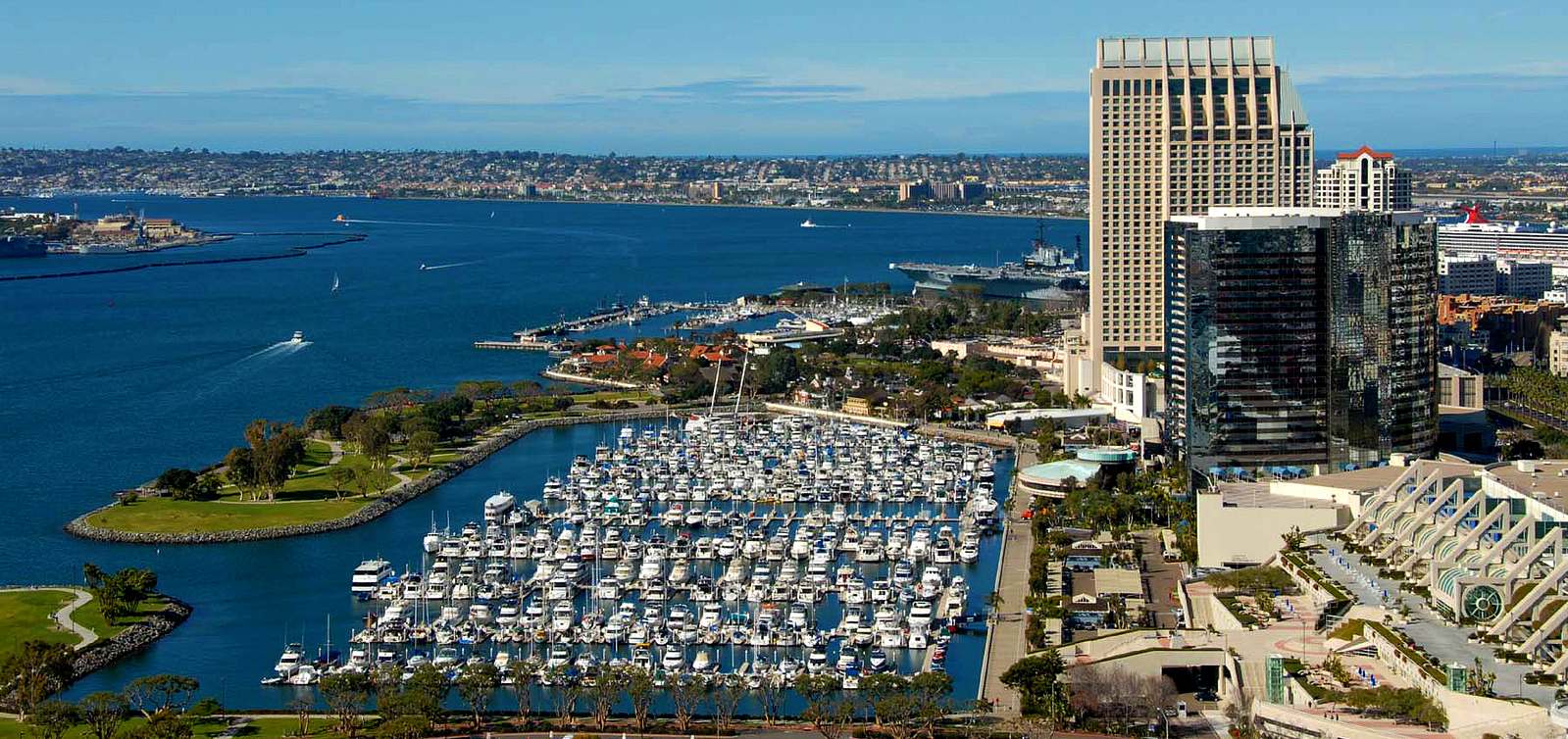 San Diego harbor and marina