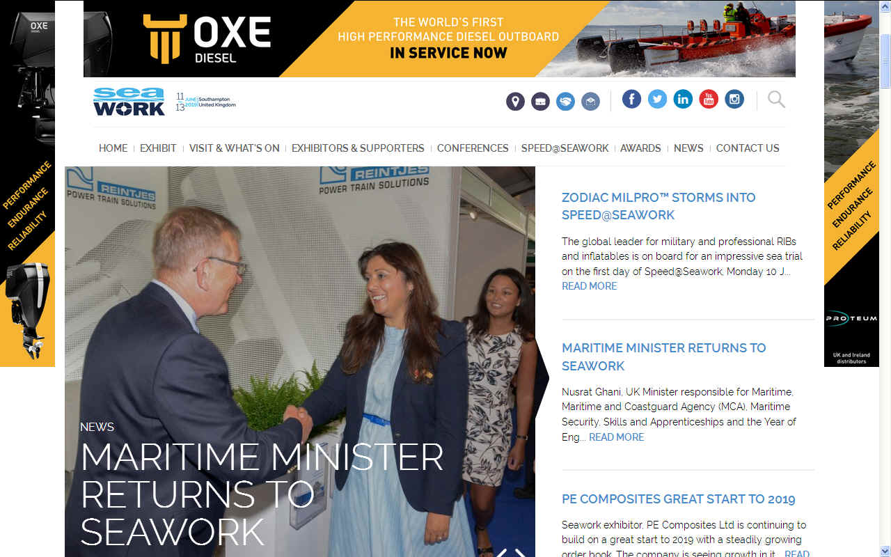 Nusrat Ghani, Maritime Minister at SeaWork 2019